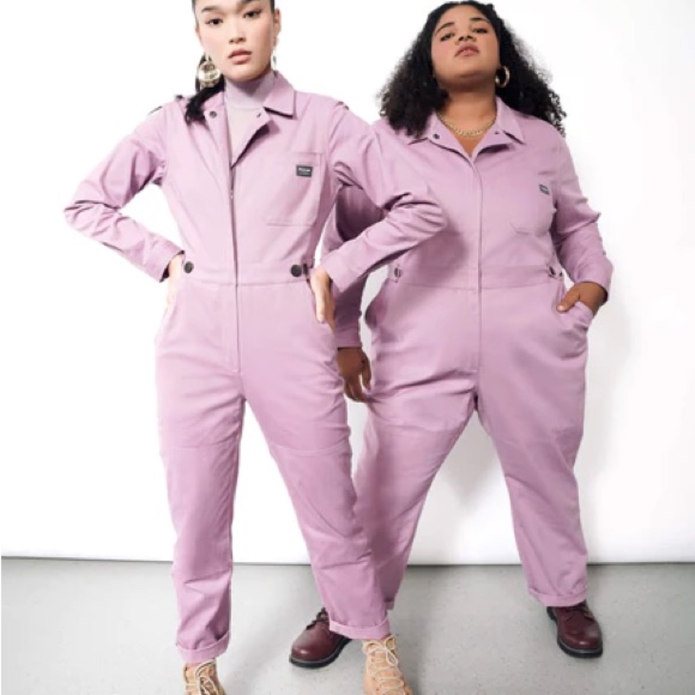BNWOT Long sleeve high waisted coverall in lilac